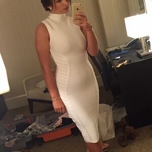 House of CB White Midi Dress